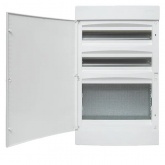 Щит навесной комбинированный EKF Unix (2х18м+1 монтажная плата) 4 габарит белая дверь IP41 (электрический шкаф)