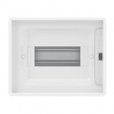 Щиток настенный DKC FRAME 8 модулей с прозрачной дверцей с шиной IP40 белый