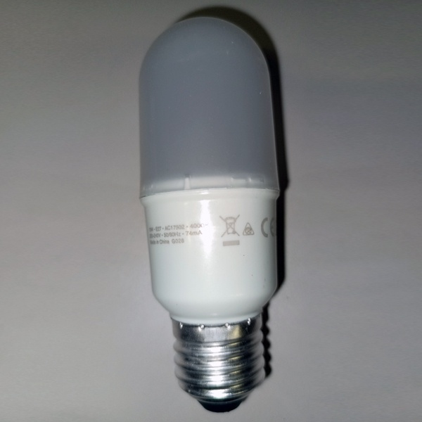 Светодиодная лампа цилиндрической формы Осрам мощностью 10 Ватт с цоколем E27 нейтральный белый свет