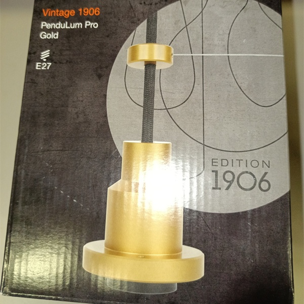 Подвес / светильник для внутреннего освещения в винтажном стиле Е27 Osram Vintage 1906 PenduLum PRO Gold