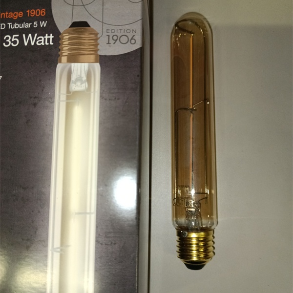 Светодиодная винтажная лампа Осрам Vintage 1906 LED TUBE, мощностью 4 Ватта, теплый свет, с цоколем E27