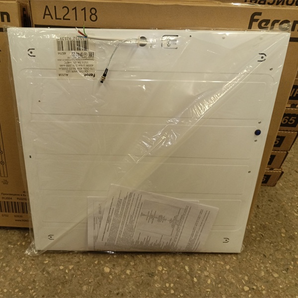 Аварийный светодиодный светильник квадратный 595*595 накладной и встраиваемый в армстронг с блоком бап