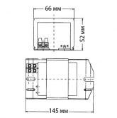 Дроссель Schwabe Hellas NAHJ 100.714.5 230V 1,20A для металлогалогенных и натриевых ламп 100W