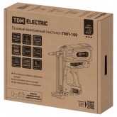 Газовый монтажный пистолет TDM ГМП-100 100 Дж, 8,4 В, 2,6 Ач Li-Ion 2 шт, очки, рюкзак, Алмаз