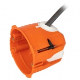 Коробка установочная ЭРА KUU-71-65-unibox оранжевая универсальная 71х65мм UniBox для твердых и полых