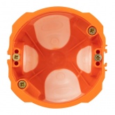 Коробка установочная ЭРА KUU-71-65-unibox оранжевая универсальная 71х65мм UniBox для твердых и полых