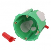 Коробка установочная ЭРА KUU-68-55-unibox двухкомпонентная универсальная зеленая 68х55мм UniBox само