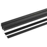 Магнитный трековый шинопровод ЭРА TRM-PC20-300B встраиваемый для натяжных потолков 3м 48V черный