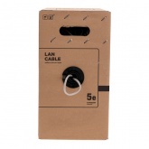 Кабель витая пара Rexant неэкранированный UTP 2PR 24AWG cat 5e CU серый [305м] (провод для интернета)