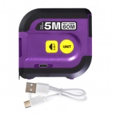 Рулетка с лазерным дальномером Ermenrich Reel SLR640, длина 5м, лазер до 60м, фиолетовый