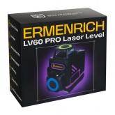 Лазерный уровень Ermenrich PRO LV60, 12 линий, цвет лазера зеленый, диапазон до 30 м, фиолетовый