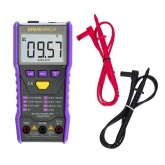 Цифровой мультиметр Ermenrich Zing TC20, вольтметр, амперметр, омметр и фарадометр, фиолетовый