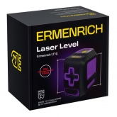 Лазерный уровень Ermenrich BASE LT10, 2 линии, цвет лазера красный, диапазон до 15 м, фиолетовый