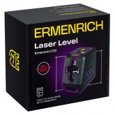 Лазерный уровень Ermenrich BASE LT20, 2 линии, цвет лазера красный, диапазон до 15 м, фиолетовый