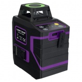 Лазерный уровень Ermenrich PLUS LN30, 5 линий, цвет лазера зеленый, диапазон до 30 м, фиолетовый