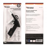 Пистолет продувочный пневматический Kranz металлический с удлиненным соплом 135мм