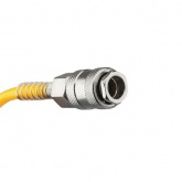 Шланг спиральный Kranz для компрессора, с быстросъемным соединением 10м