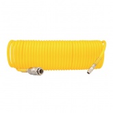 Шланг спиральный Kranz для компрессора, с быстросъемным соединением 10м