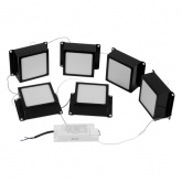 Светильник светодиодный ЭРА SPO-646-3-5K-B6 36W 5000K 3420Lm черный грильято 89х89 комп. 6 кубиков