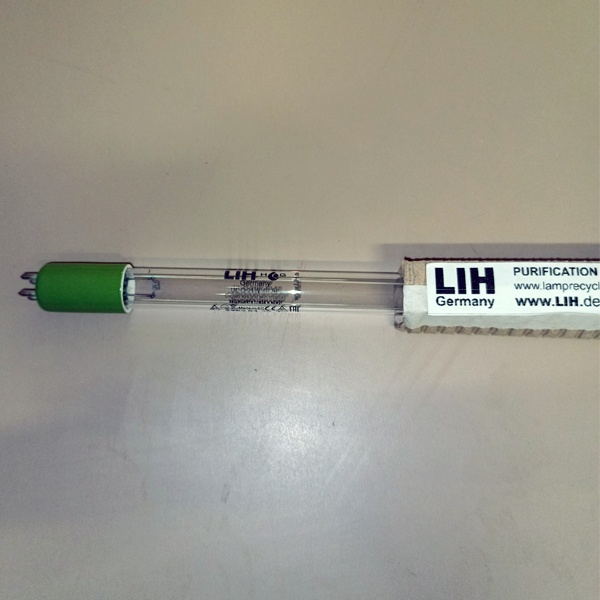 Трубчатая, ультрафиолетовая, бактерицидная лампа, лампа LIH ULQ 4P, 21 Вт, специальная безозоновая