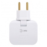 Разветвитель на 3 розетки ЭРА SPF-3-FL 10А белый