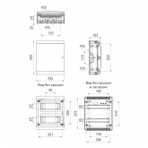 Щит пластиковый навесной ЭРА COMFORT ЩРН-П-18 (2х9) модулей IP41 белая дверь