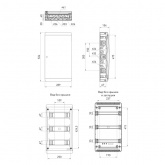 Щит пластиковый навесной ЭРА COMFORT ЩРН-П-36 (3х12) модулей IP41 белая дверь