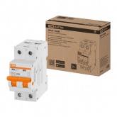 Выключатель автоматический TDM ВА47-100М 2Р  С100А 10кА 2 модуля