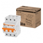 Выключатель автоматический TDM ВА47-100М 3Р  С100А 10кА 3 модуля