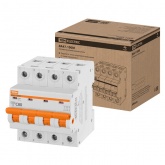 Выключатель автоматический TDM ВА47-100М 4Р  С80А 10кА 4 модуля