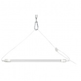 Светильник для растений, светодиодная линейная фитолампа ЭРА FITO-9W-Ra90-Т8+FITO-Holder IP65 2xG13