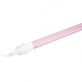 Светильник для растений, светодиодная линейная фитолампа ЭРА FITO-9W-Rb-Т8+FITO-Holder IP65 2xG13 9W