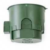 Коробка установочная Промрукав углубленная безгалогенная (HF) 68х60 подрозетник с саморезами