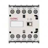 Миниконтактор DKC YON DMC007 7A 3кВт AC3 3P 1НО катушка 220В AC