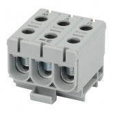 Клеммы силовые вводные КСВ ЭРА NO-224-143 тройная (KE61.03) 6-50 мм2 L серая