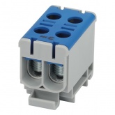 Клеммы силовые вводные КСВ ЭРА NO-224-138 двойная (KE66.2) 6-50 мм2 N синяя