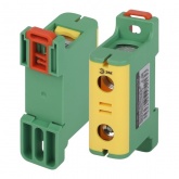 Клеммы силовые вводные КСВ ЭРА NO-224-130 (KE62.3) 16-95 мм2 PE желтая/зеленая