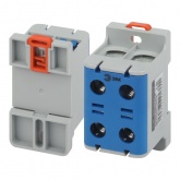 Клеммы силовые вводные КСВ ЭРА NO-224-141 двойная (KE67.2) 16-95 мм2 N синяя