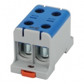 Клеммы силовые вводные КСВ ЭРА NO-224-141 двойная (KE67.2) 16-95 мм2 N синяя