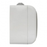 Розетка двойная EKF Мурманск 16А с заземлением с защитными шторками и крышкой IP54 серый