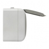 Розетка двойная EKF Мурманск 16А с заземлением с защитными шторками и крышкой IP54 серый