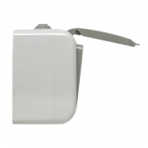 Блок розетка с заземлением и крышкой + одноклавишный выключатель EKF Мурманск IP54 серый