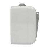 Блок розетка с заземлением и крышкой + одноклавишный выключатель EKF Мурманск IP54 серый