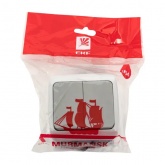 Выключатель двухклавишный EKF Мурманск 10А IP54 серый