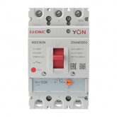 Автоматический выключатель DKC YON MGS160 3P 40-50A регулировка теплового расцепителя 36кА (автомат электрический)