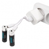 Аккумулятор литиевый Фаzа AA 1.5В Li-Ion 3000мА.ч зарядка от Type-C, шнур в комплекте (упаковка 2шт)