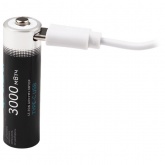 Аккумулятор литиевый Фаzа AA 1.5В Li-Ion 3000мА.ч зарядка от Type-C, шнур в комплекте (упаковка 2шт)