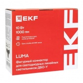Фигурный коннектор EKF Luma ДБО-Y 10W 4000K IP20 черный для светодиодных линейных светильников