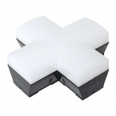 Фигурный коннектор EKF Luma ДБО-X 12W 6500K IP20 черный для светодиодных линейных светильников