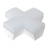 Фигурный коннектор EKF Luma ДБО-X 12W 6500K IP20 белый для светодиодных линейных светильников